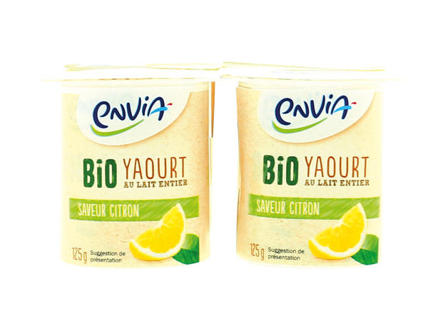 4 yaourts saveur citron Bio1