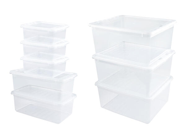 Plastic Storage Box Set – 8 Pack