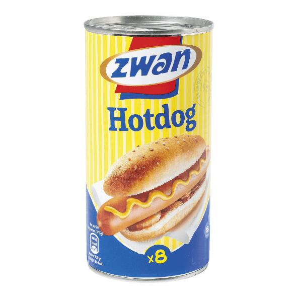 ZWAN(R) 				Hotdogworsten, 8 st.