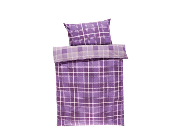 Flannelette Reversible Bed Linen Single