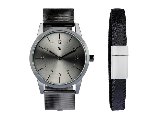 Set orologio e braccialetto da uomo