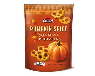 Clancy's 
 Pumpkin Spice or Caramel Apple Flavored Pretzels