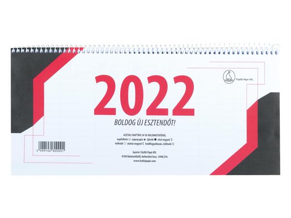 Asztali naptár, 2022