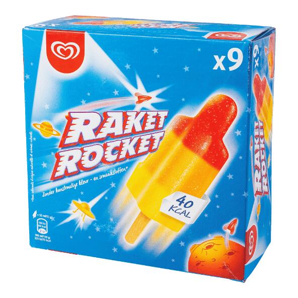 OLA(R) 				Bâtonnets glacés fusée, 9 pcs
