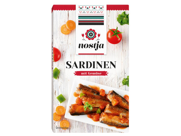 Adria Sardinen mit Gemüse in Sauce