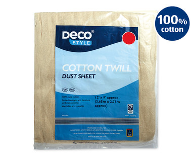 Cotton Twill Dust Sheet