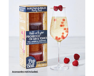 Bursting Bubbles Prosecco and Gin Party Pack 4 x 125g
