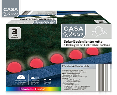 CASA Deco Solar-Boden­lichterkette
