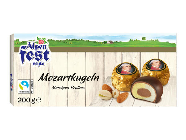 Alpenfest Mozart Marzipan Chocolates