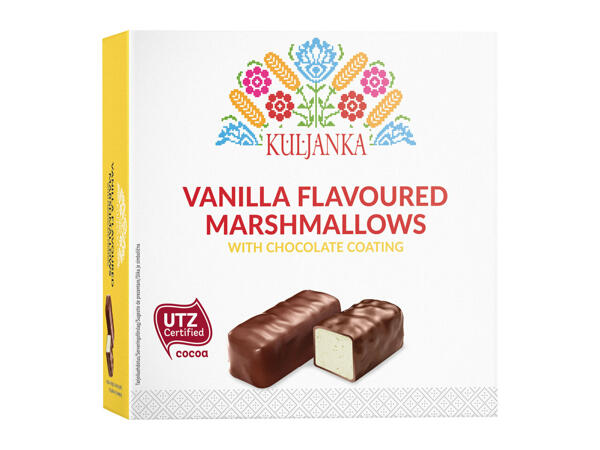 Kuljanka Vanilla Flavoured Marshmallows with Chocolate Coating