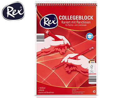 Rex(R) Collegeblock, DIN A4