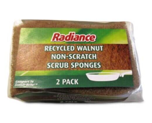 Radiance 
 Coconut Scour Pads or Walnut Scrub Sponges