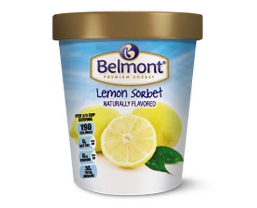 Belmont 
 Lemon, Orange or Black Cherry Sorbet