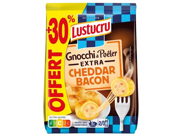 Lustucru Gnocchi à poêler extra cheddar bacon