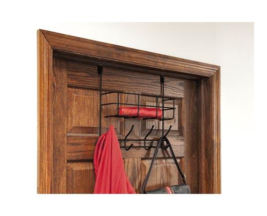 Huntington Home 
 Over-the-Door Hooks with Basket