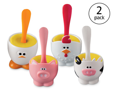 Novelty Egg Cups and Spoons