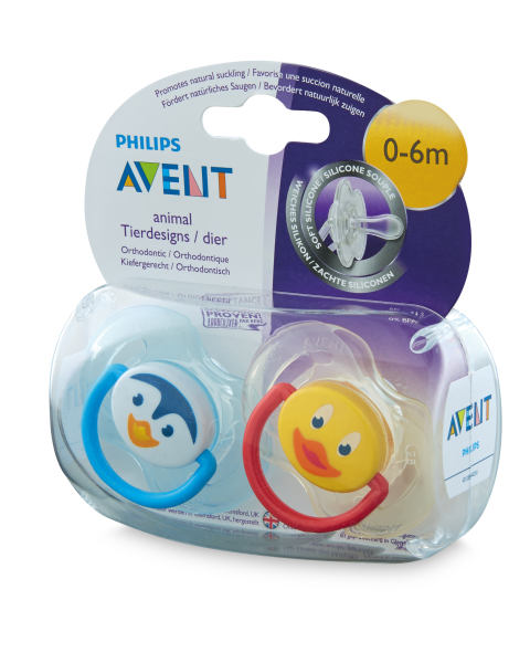 Avent Duck Soothers 0-6 Months