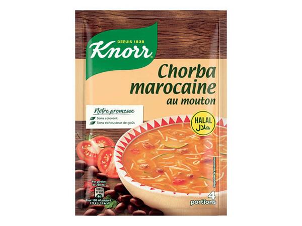 Knorr soupe chorba au mouton halal