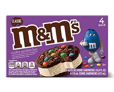 M&M's 
 Classic Ice Cream Cookie Sandwiches