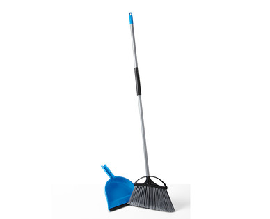 Easy Home 3-pk Indoor/Outdoor Brooms with Dustpan Combo