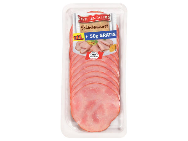 WIESENTALER Schinkenwurst 125 g + 50 g gratis