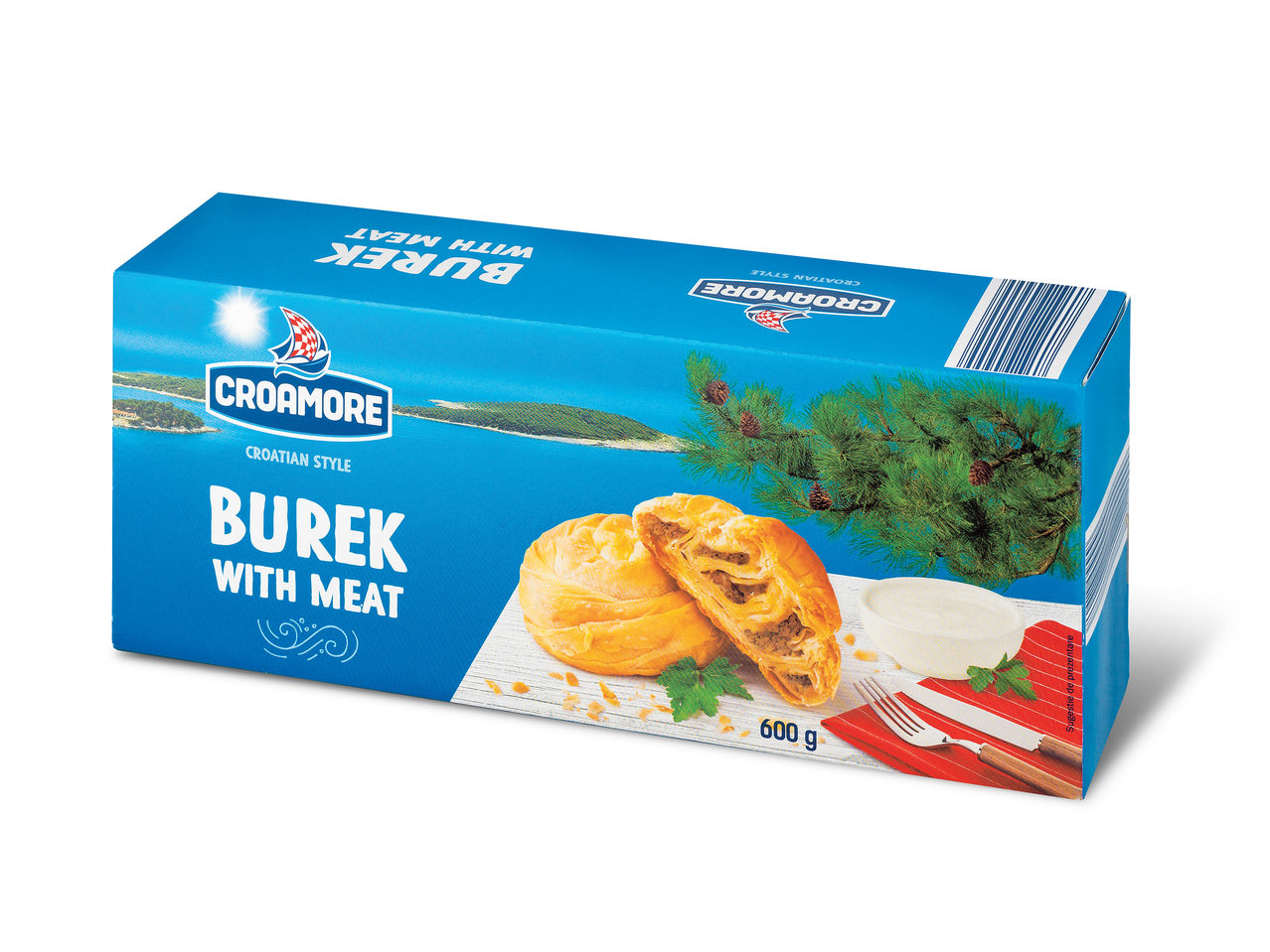 Burek cu umplutură de carne de vită