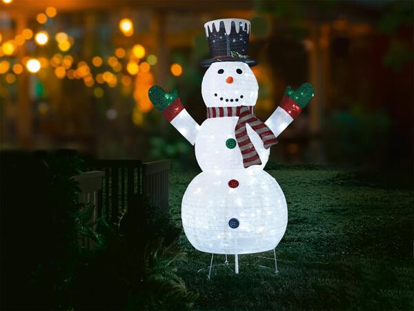 Figura muñeco de nieve con LED 180 cm