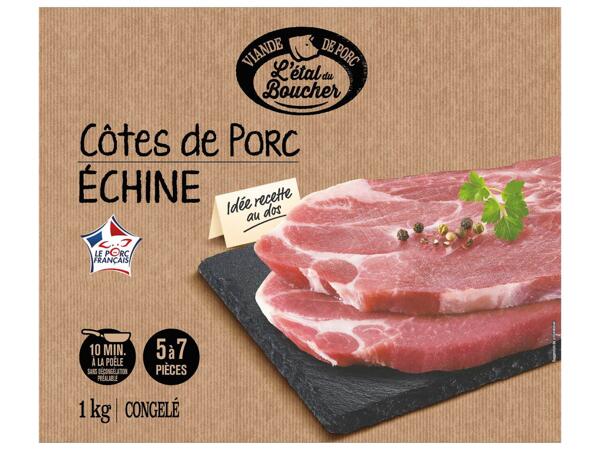 Côtes de porc échine