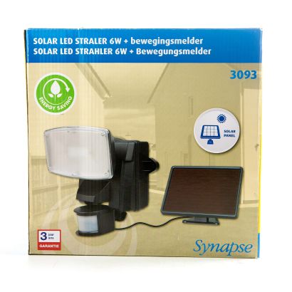 LED-Strahler mit Solarzellenplatte und Sensor
