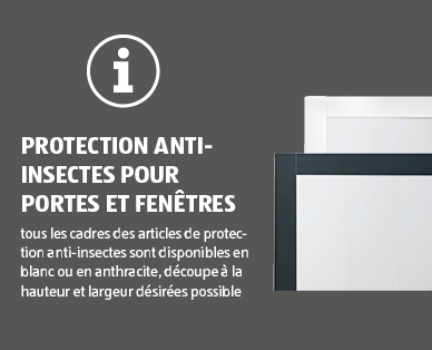 Fenêtre avec protection anti-insectes/Fenêtre avec protection anti-pollen EASY HOME(R)