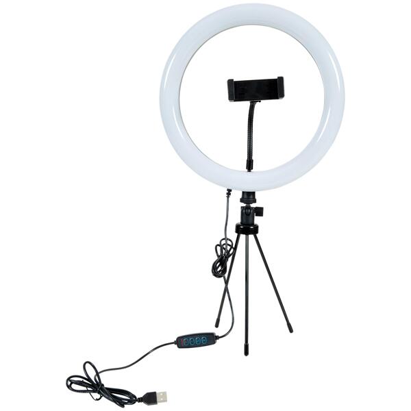 Lampe ronde pour selfie avec trépied