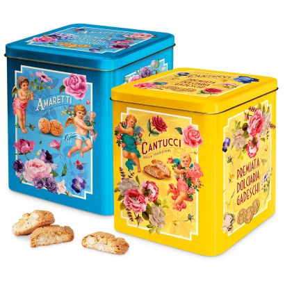 Biscuits en boîte décorative