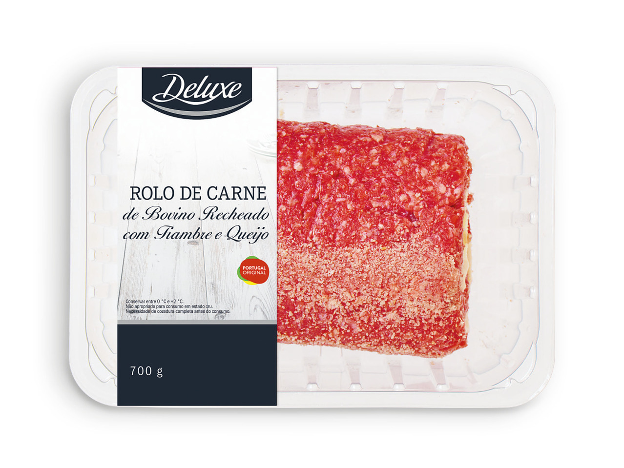 DELUXE(R) Rolo de Carne de Bovino com Queijo e Fiambre