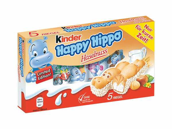 Batoane Happy Hippo cu cremă de alune