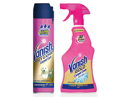 VANISH 
 Folttisztító hab vagy szőnyeg- és kárpittisztító spray