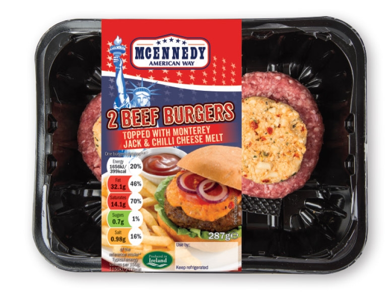 MCENNEDY(R) 2 Beef Burgers