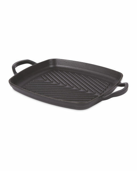 Black Cast Iron Square Griddle Tray