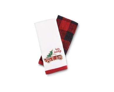 Merry Moments 2-Piece Holiday Towel Set