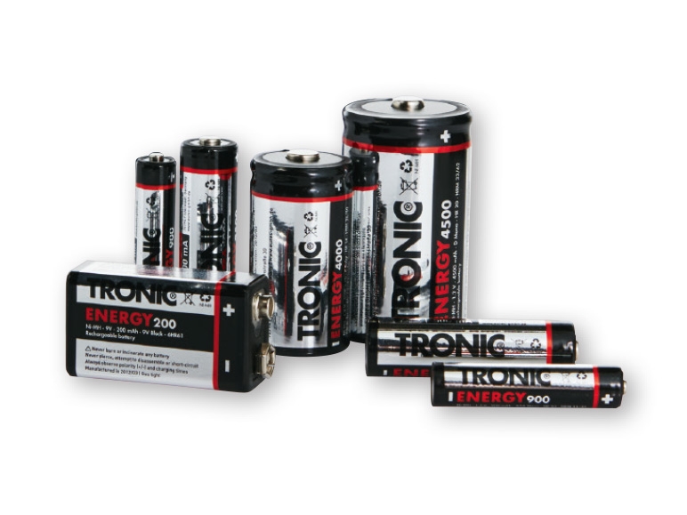 Tronic(R) Assorted Rechargeable Batteries