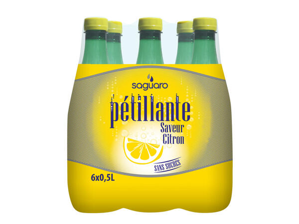 Eau pétillante saveur citron
