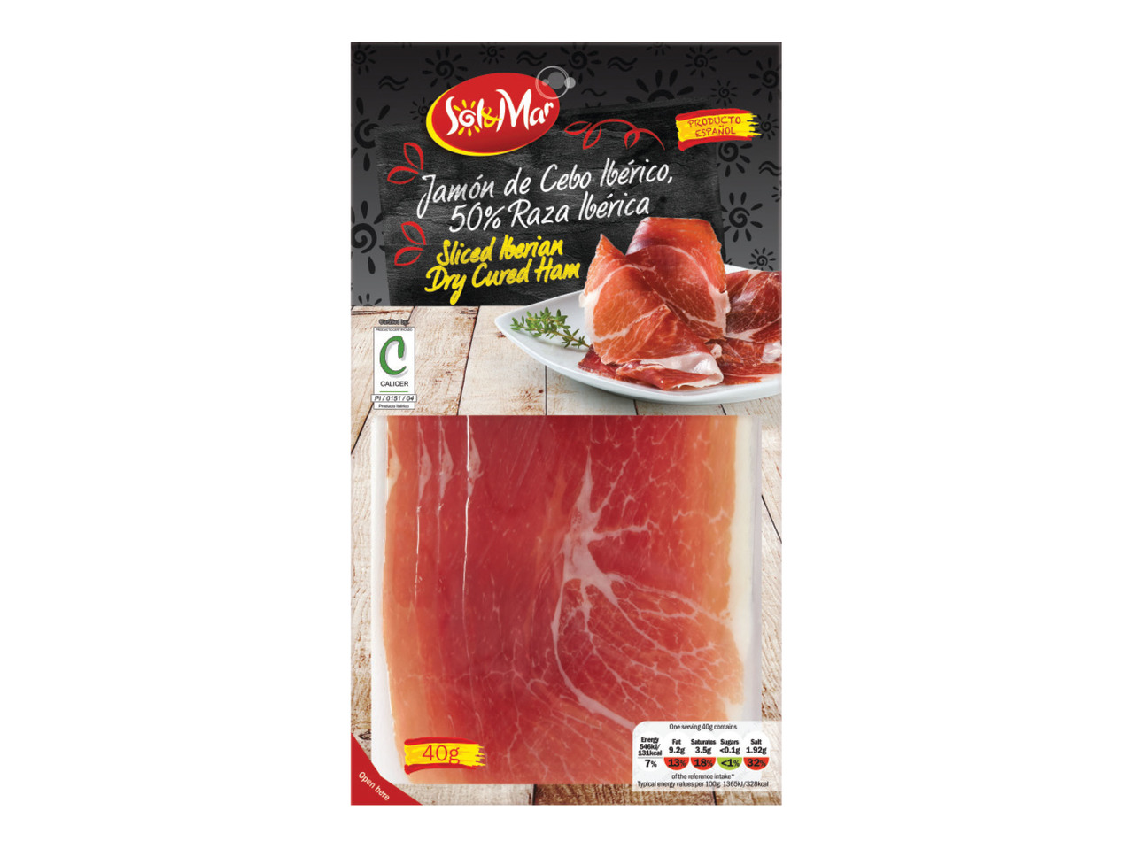 til svulst jævnt SOL & MAR Sliced Iberian Dry Cured Ham - Lidl — Ireland - Specials archive