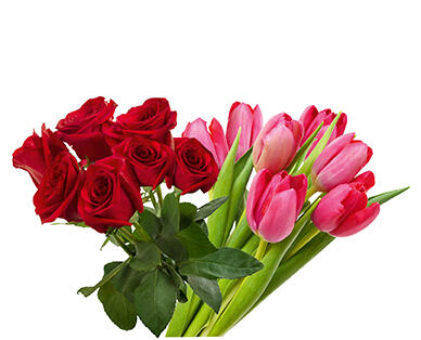 Tulipán- vagy rózsacsokor