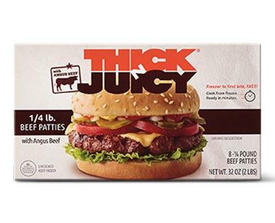 Thick N Juicy 
 1/4 Lb. Beef Patties