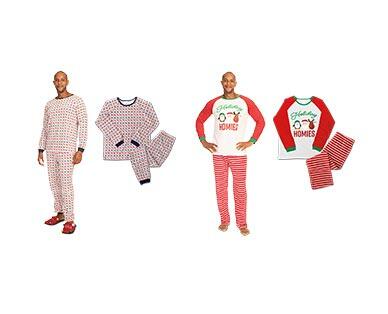 Merry Moments Men's or Ladies' Holiday Pajama Set