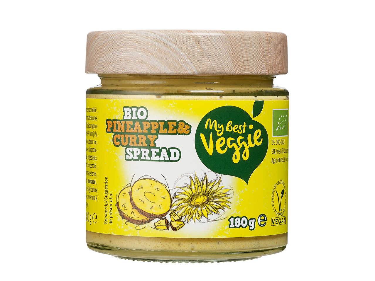Tartinade bio végane courgette-curry