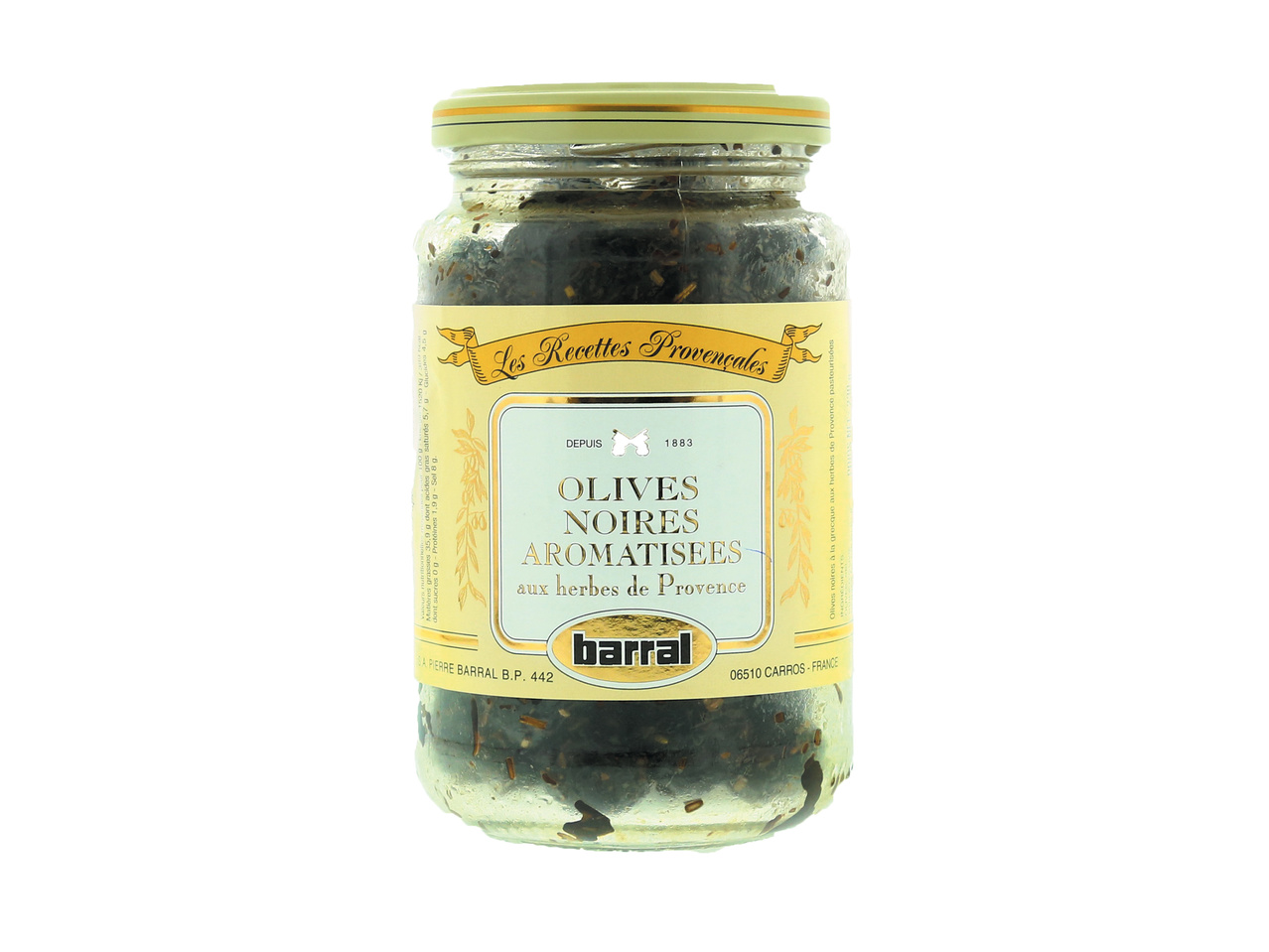 Olives noires aromatisées aux herbes de Provence1
