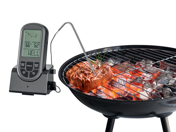 Termometro radiocontrollato per barbecue