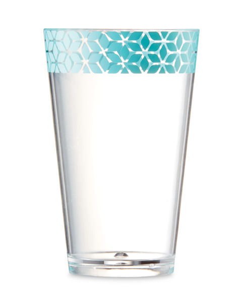 4 Pack Blue and Teal Tumblers