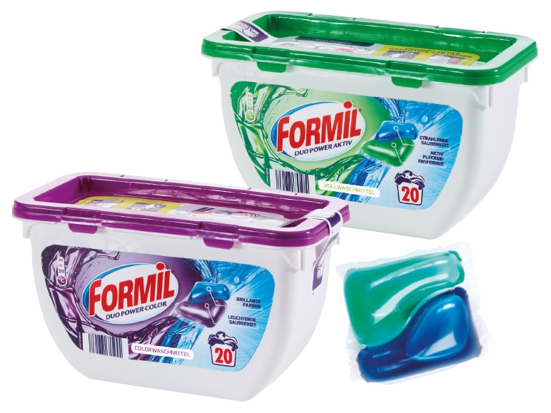 FORMIL Voll-/Colorwaschmittel Duo Caps 2 in 1