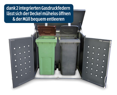 ALUMERO Aluminium-Mülltonnenbox